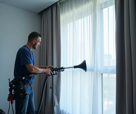 Professional commercial curtain cleaning process equipment Matty Curtain Cleaning kensington-vic