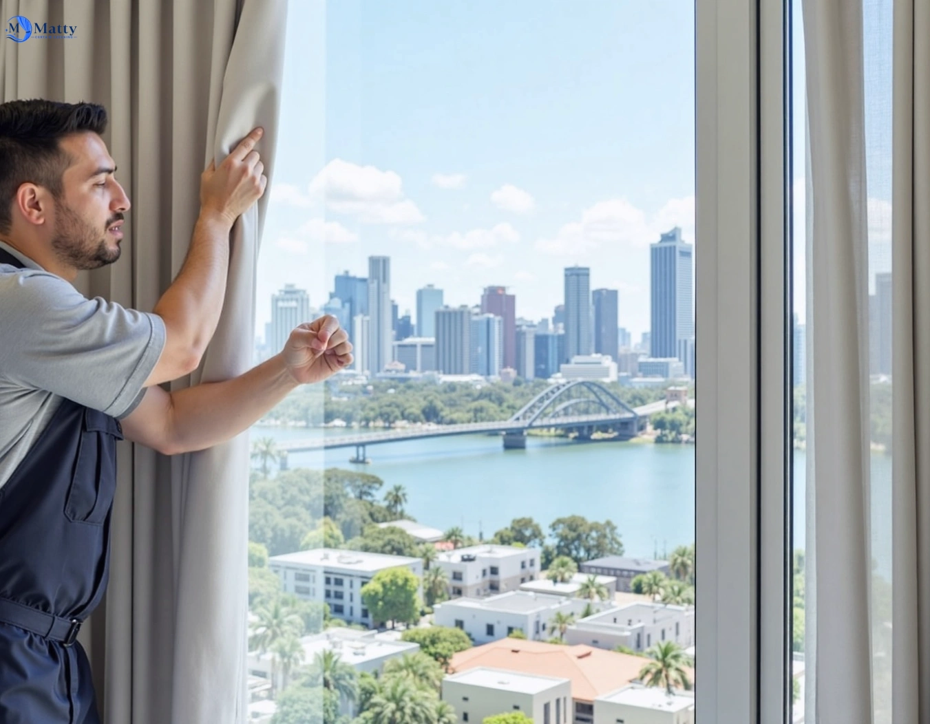 Professional curtain steam cleaning service kensington-vic QLD by Matty Curtain Cleaning